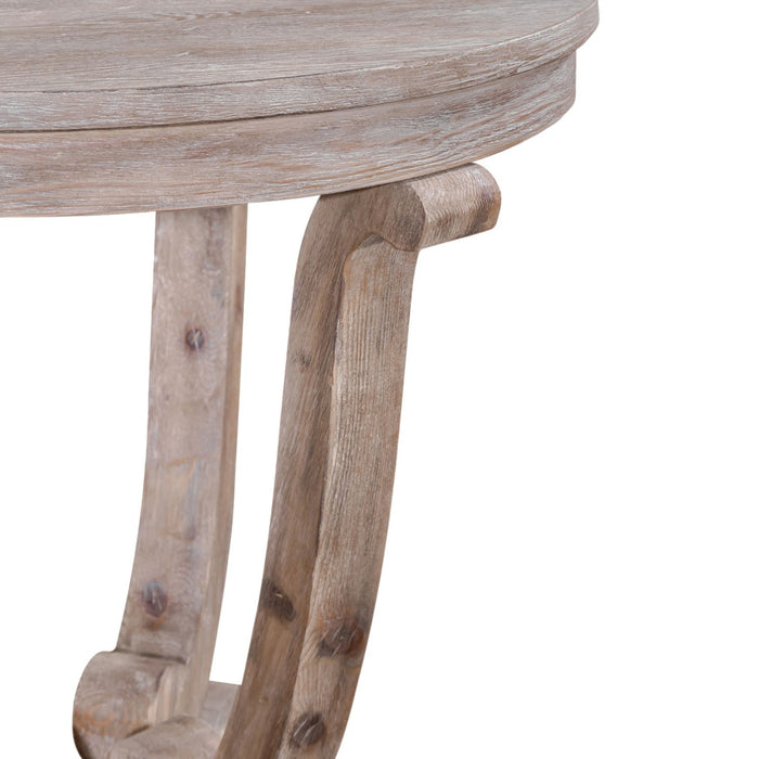 Greystone Mill End Table in Stone White - Furniture 4 Less (Jacksonville, NC)
