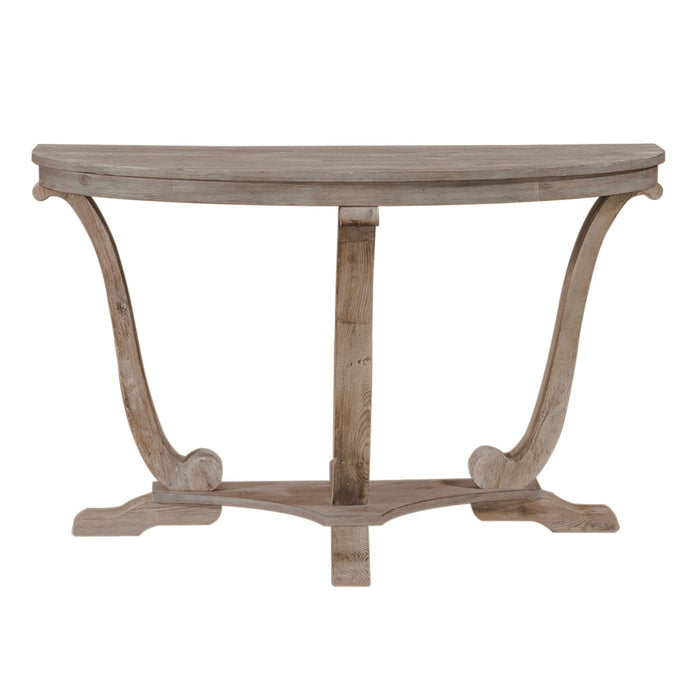 Greystone Mill Sofa Table in Stone White - Furniture 4 Less (Jacksonville, NC)