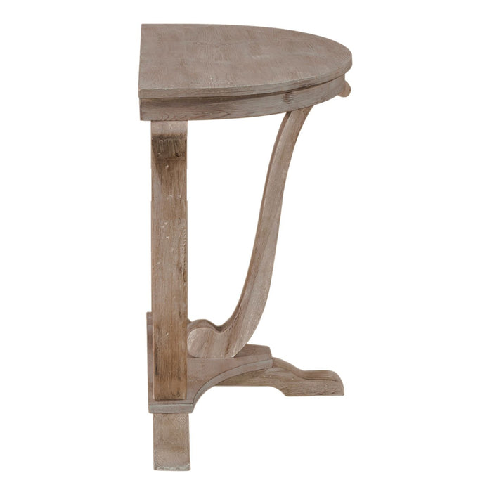 Greystone Mill Sofa Table in Stone White - Furniture 4 Less (Jacksonville, NC)