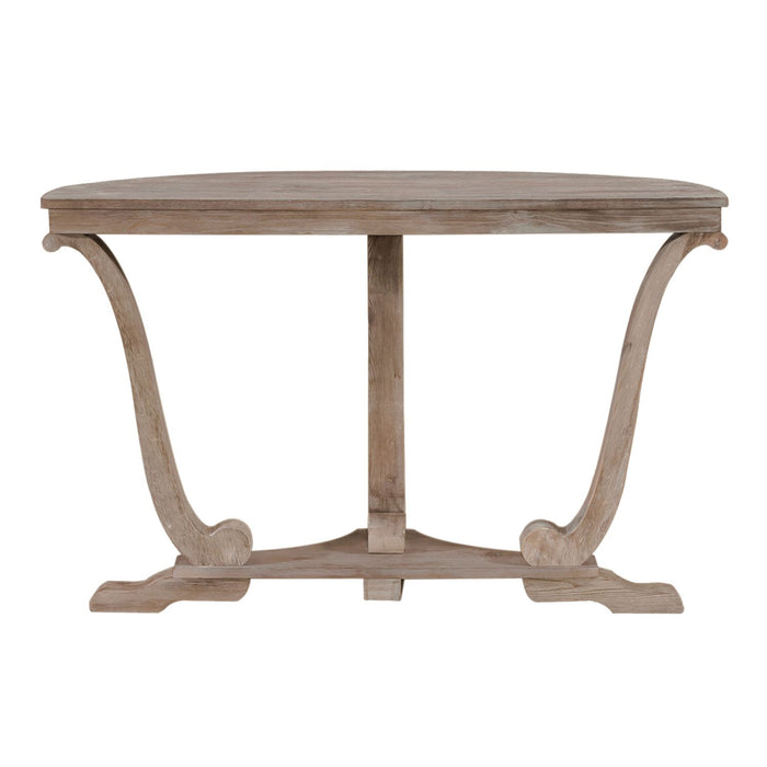 Greystone Mill Sofa Table in Stone White - Furniture 4 Less (Jacksonville, NC)