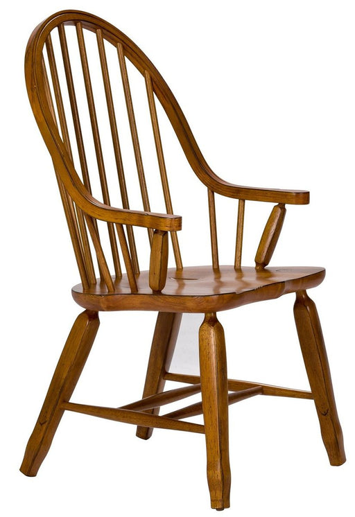 Liberty Furniture Treasures Bow Back Arm Chair in Oak (Set of 2) - Furniture 4 Less (Jacksonville, NC)