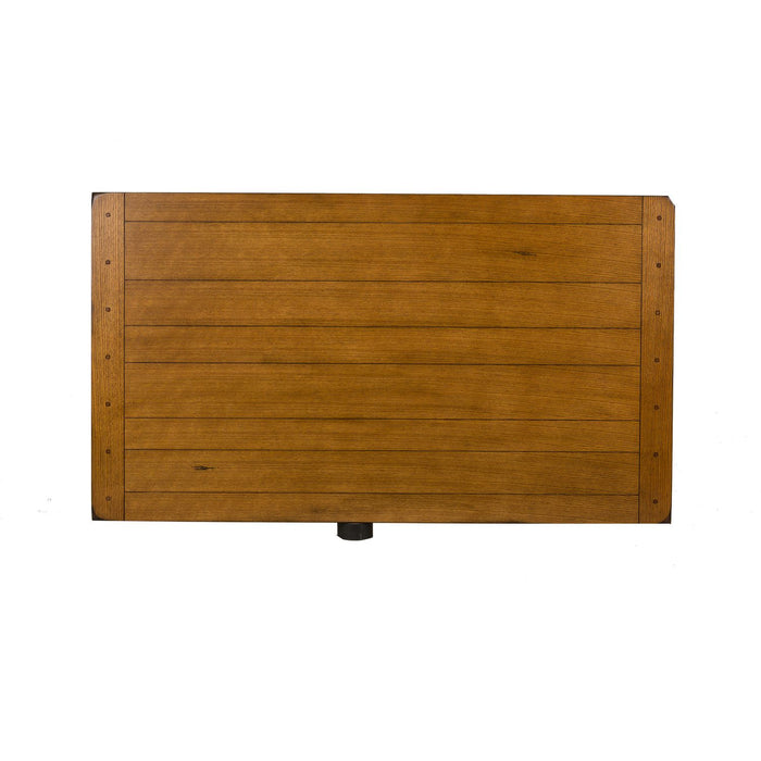 Treasures Rectangular Leg Table - Oak - Furniture 4 Less (Jacksonville, NC)