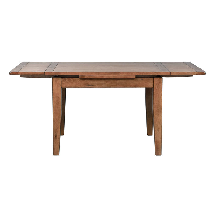 Treasures Retractable Leg Table in Rustic Oak Finish - Furniture 4 Less (Jacksonville, NC)