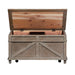Parkland Falls Storage Trunk in Weathered Taupe - Furniture 4 Less (Jacksonville, NC)