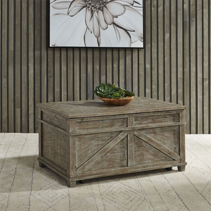 Liberty Parkland Falls Storage Trunk in Weathered Taupe - Furniture 4 Less (Jacksonville, NC)