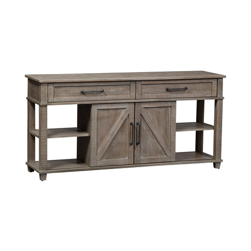 Parkland Falls Sofa Table in Weathered Taupe - Furniture 4 Less (Jacksonville, NC)