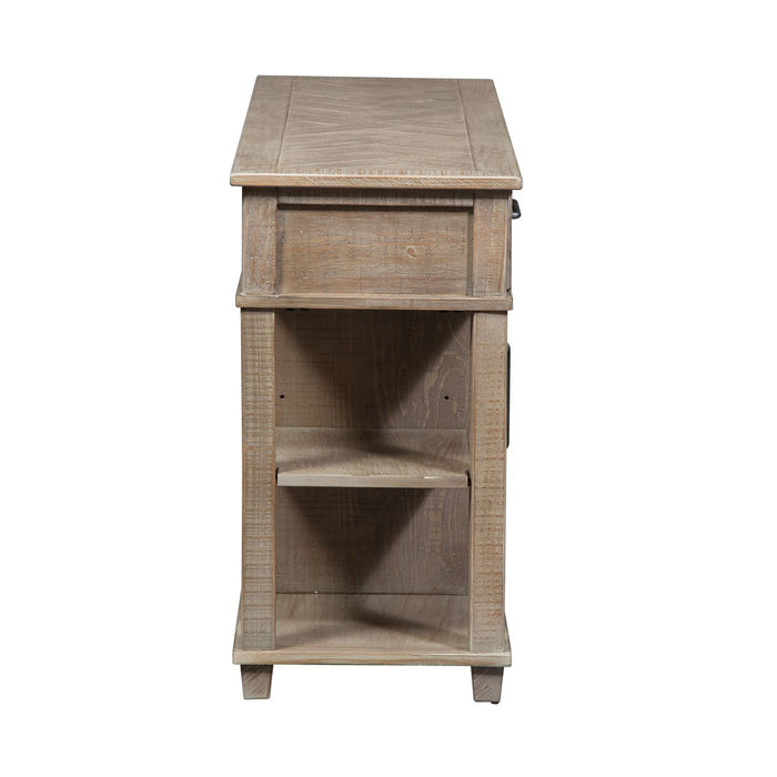 Parkland Falls Sofa Table in Weathered Taupe - Furniture 4 Less (Jacksonville, NC)