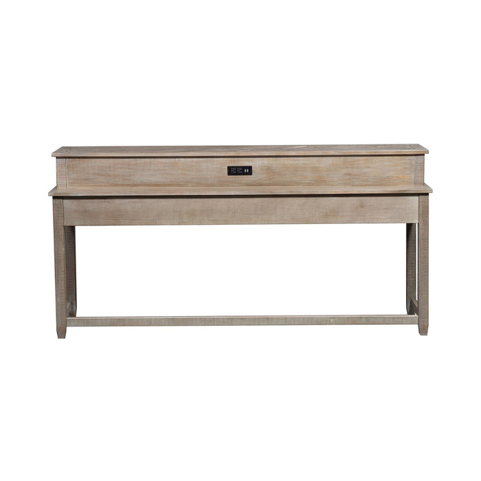 Parkland Falls Console Bar Table in Weathered Taupe - Furniture 4 Less (Jacksonville, NC)