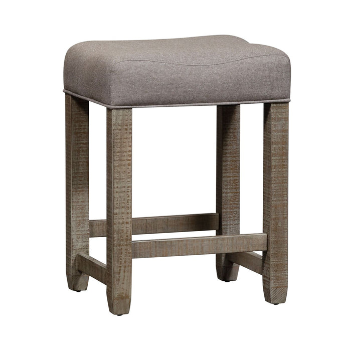 Parkland Falls Console Stool in Weathered Taupe - Furniture 4 Less (Jacksonville, NC)