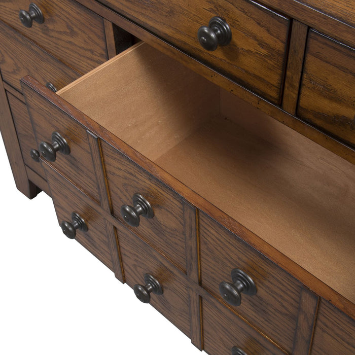 Grandpas Cabin King California Sleigh Bed, Dresser & Mirror - Furniture 4 Less (Jacksonville, NC)