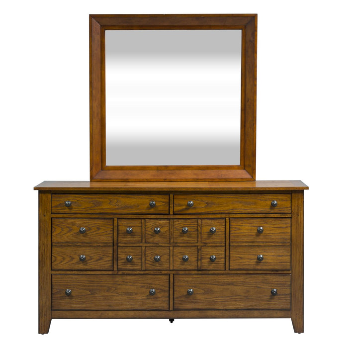 Grandpas Cabin King Sleigh Bed, Dresser & Mirror - Furniture 4 Less (Jacksonville, NC)