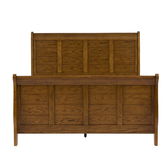 Grandpas Cabin Queen Sleigh Bed, Dresser & Mirror, Chest, Night Stand - Furniture 4 Less (Jacksonville, NC)