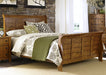 Liberty Furniture Grandpa's Cabin Cal King Sleigh Bed in Age Oak - Furniture 4 Less (Jacksonville, NC)