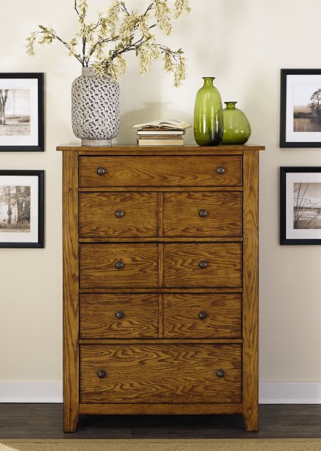 Liberty Furniture Grandpa's Cabin Chest in Age Oak - Furniture 4 Less (Jacksonville, NC)