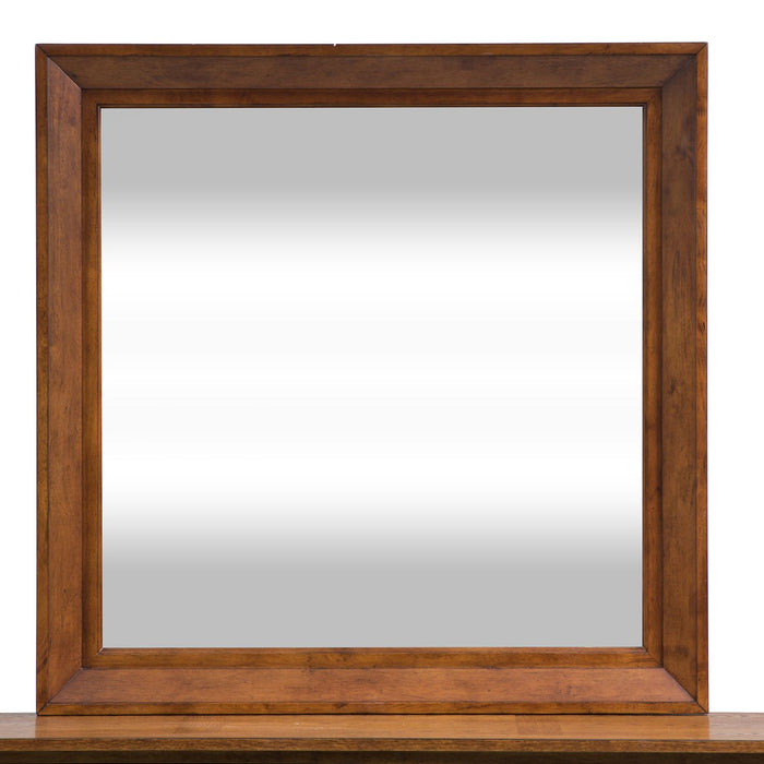Grandpa's Cabin Mirror in Age Oak - Furniture 4 Less (Jacksonville, NC)