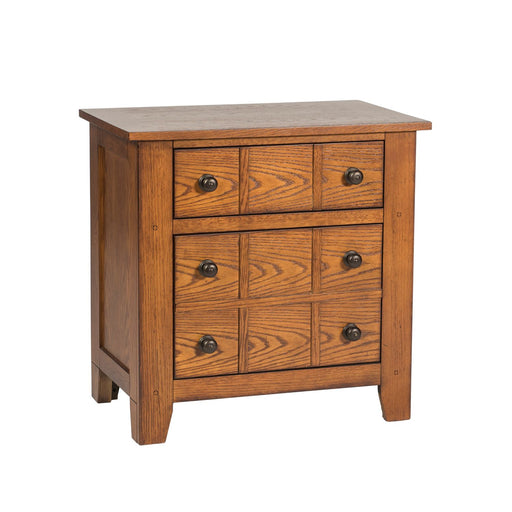 Grandpa's Cabin Nightstand in Age Oak - Furniture 4 Less (Jacksonville, NC)