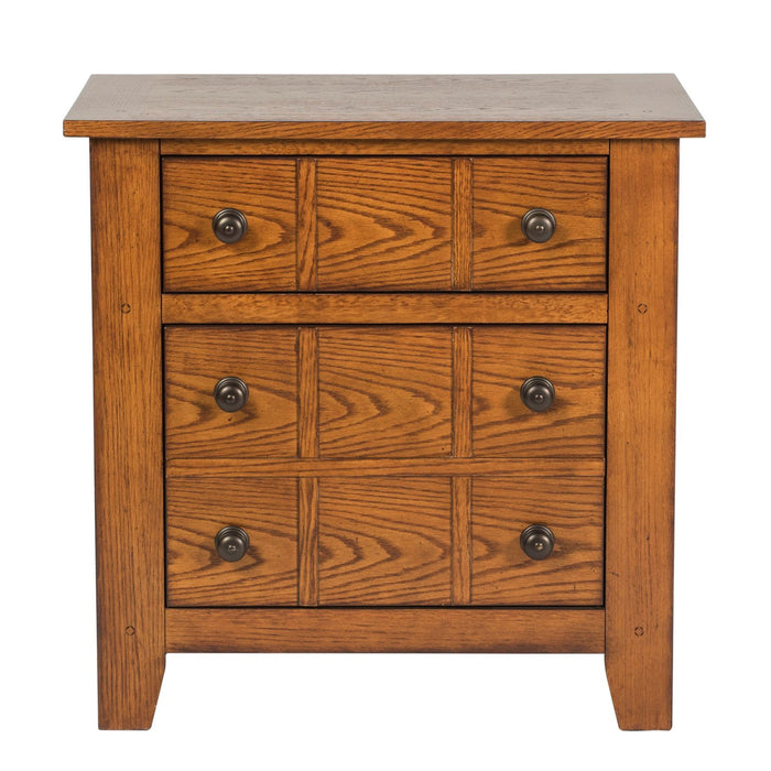 Grandpa's Cabin Nightstand in Age Oak - Furniture 4 Less (Jacksonville, NC)