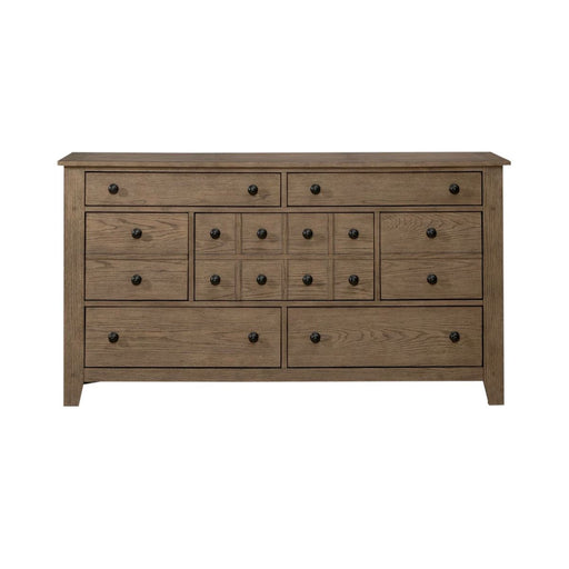 Liberty Furniture Grandpas Cabin 7 Drawer Dresser in Sandstone - Furniture 4 Less (Jacksonville, NC)