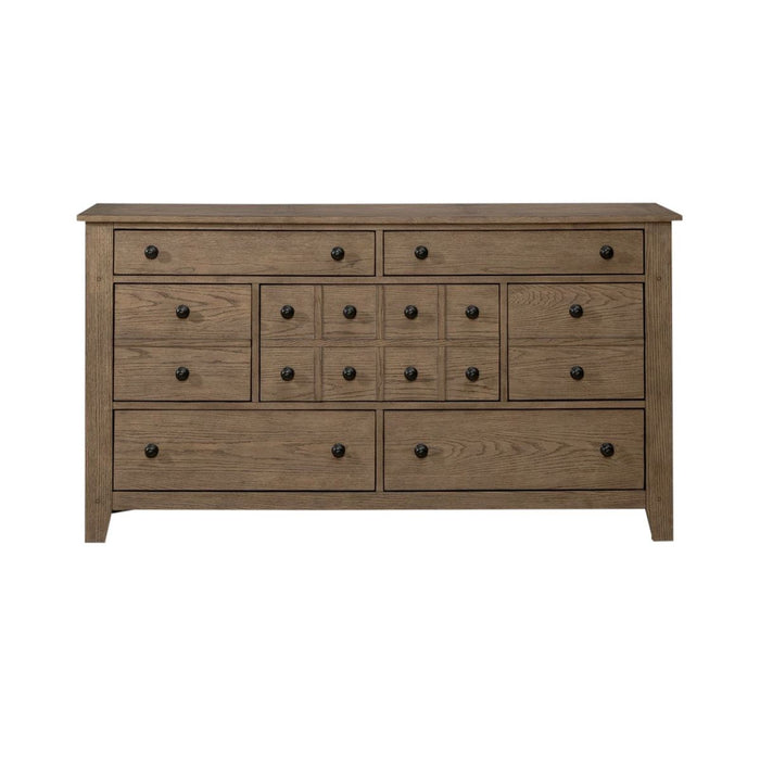 Liberty Furniture Grandpas Cabin 7 Drawer Dresser in Sandstone - Furniture 4 Less (Jacksonville, NC)