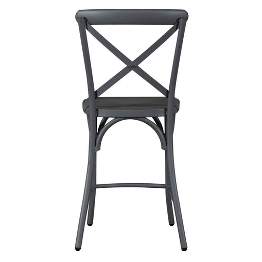 Liberty Furniture Vintage Series X Back Counter Chair in Grey - Furniture 4 Less (Jacksonville, NC)