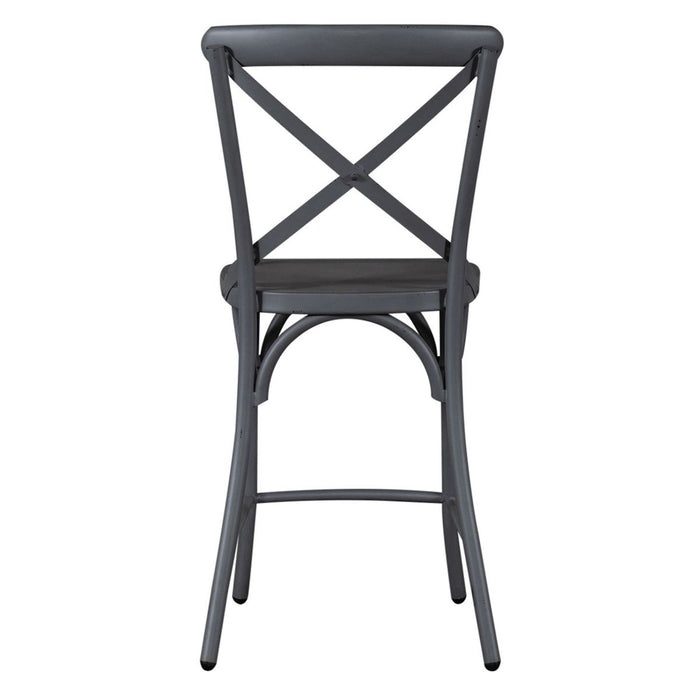 Liberty Furniture Vintage Series X Back Counter Chair in Grey - Furniture 4 Less (Jacksonville, NC)