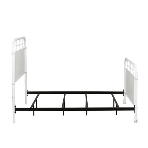 Liberty Furniture Vintage Series Full Metal Bed in Antique White - Furniture 4 Less (Jacksonville, NC)