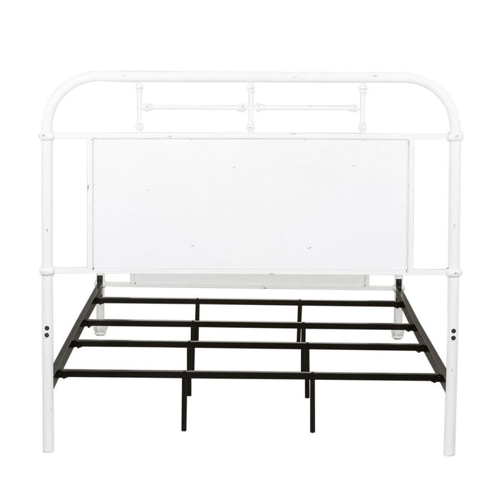 Liberty Furniture Vintage Series Twin Metal Bed in Antique White - Furniture 4 Less (Jacksonville, NC)
