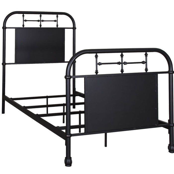 Liberty Furniture Vintage Series Full Metal Bed in Black - Furniture 4 Less (Jacksonville, NC)