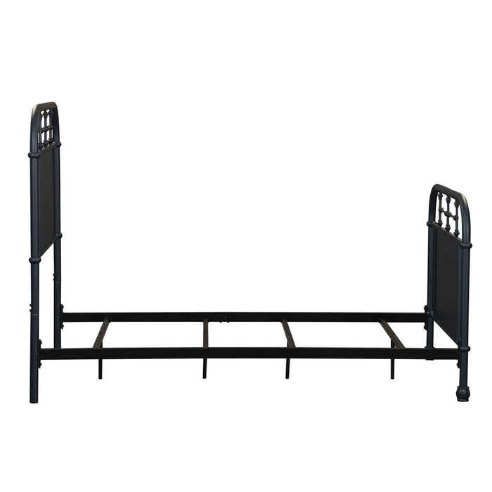 Liberty Furniture Vintage Series Full Metal Bed in Navy - Furniture 4 Less (Jacksonville, NC)