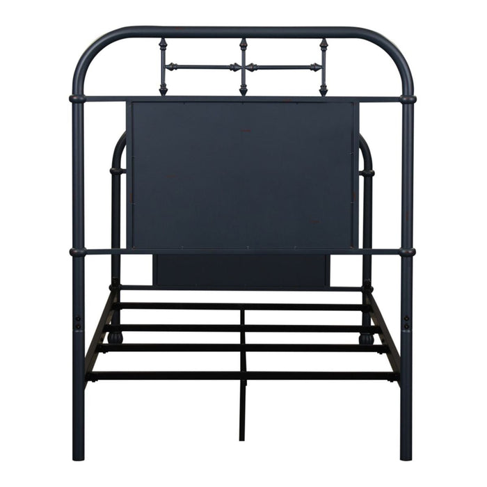 Liberty Furniture Vintage Series Full Metal Bed in Navy - Furniture 4 Less (Jacksonville, NC)