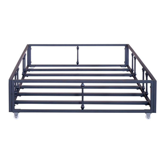 Liberty Furniture Vintage Series Twin Metal Trundle in Navy - Furniture 4 Less (Jacksonville, NC)