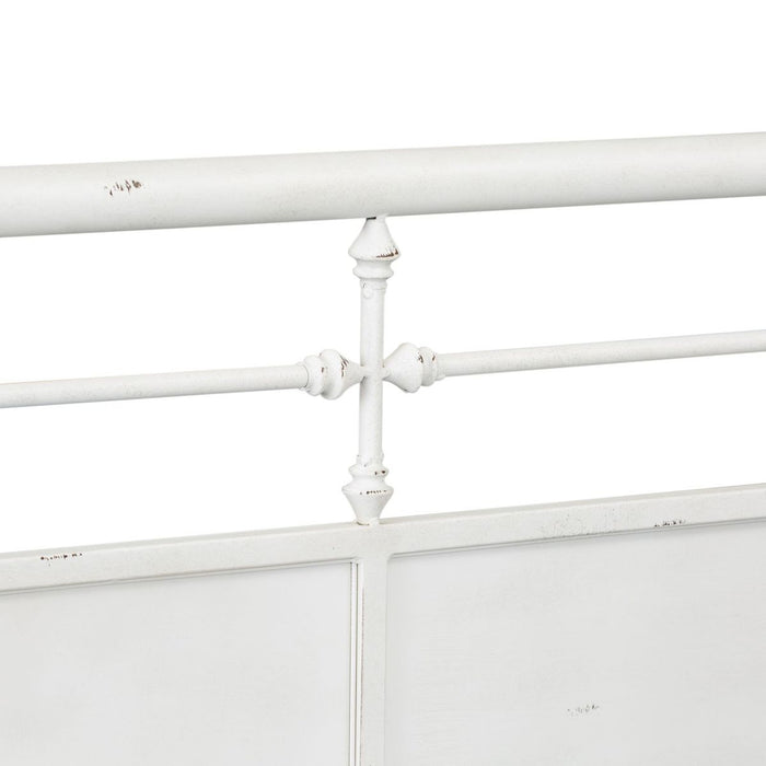 Liberty Furniture Vintage Series Twin Metal Bed in Antique White - Furniture 4 Less (Jacksonville, NC)