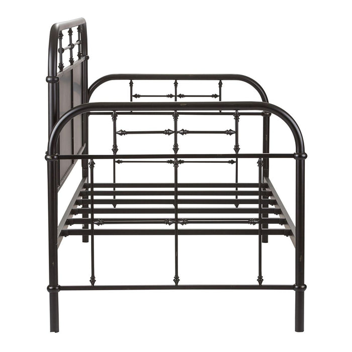 Liberty Furniture Vintage Series Twin Metal Bed in Black - Furniture 4 Less (Jacksonville, NC)