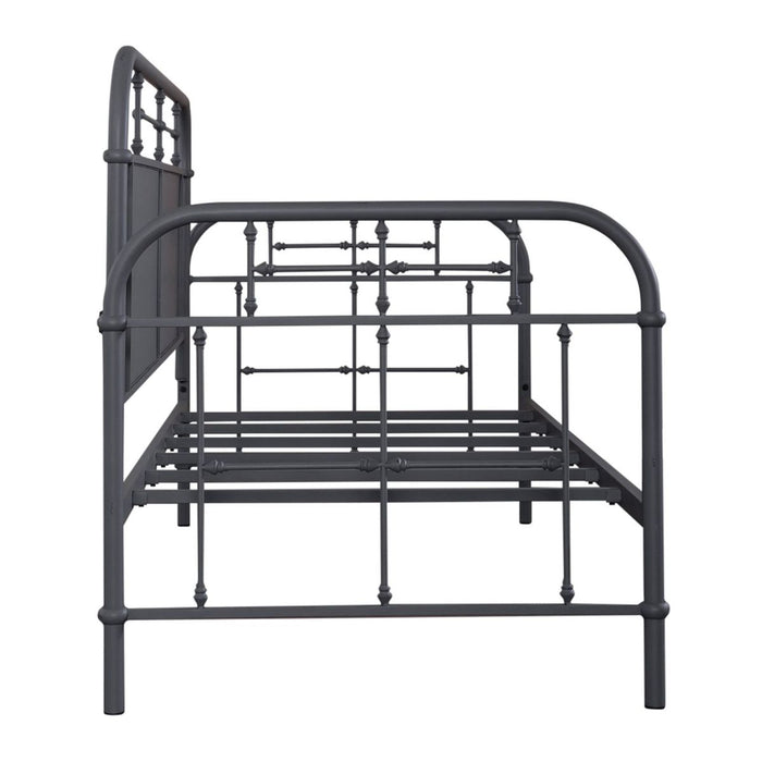 Liberty Furniture Vintage Series Twin Metal Bed in Navy - Furniture 4 Less (Jacksonville, NC)