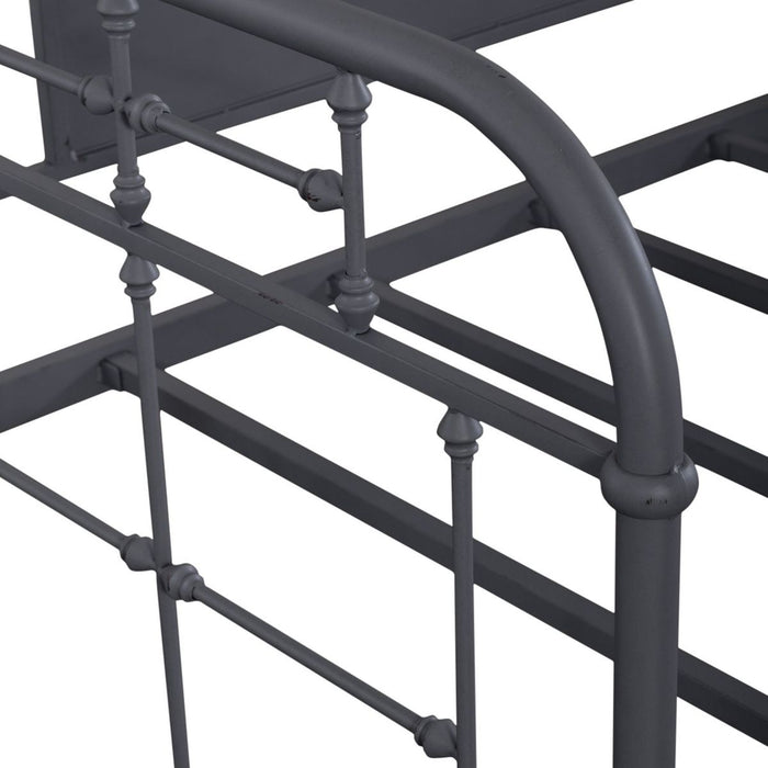 Liberty Furniture Vintage Series Twin Metal Bed in Navy - Furniture 4 Less (Jacksonville, NC)