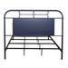 Liberty Furniture Vintage Series Queen Metal Bed in Navy - Furniture 4 Less (Jacksonville, NC)