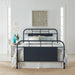 Liberty Furniture Vintage Series King Metal Bed in Navy - Furniture 4 Less (Jacksonville, NC)