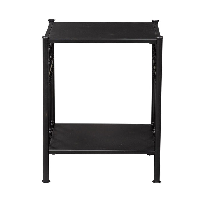 Liberty Furniture Vintage Series Open Nightstand in Black - Furniture 4 Less (Jacksonville, NC)