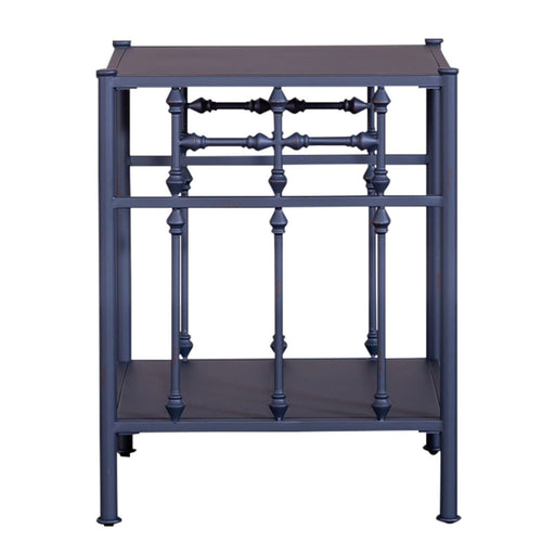 Liberty Furniture Vintage Series Open Nightstand in Navy - Furniture 4 Less (Jacksonville, NC)