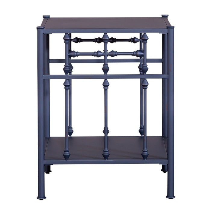 Liberty Furniture Vintage Series Open Nightstand in Navy - Furniture 4 Less (Jacksonville, NC)