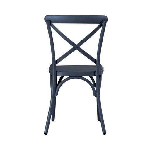 Liberty Furniture Vintage Series X Back Side Chair in Navy (Set of 2) - Furniture 4 Less (Jacksonville, NC)