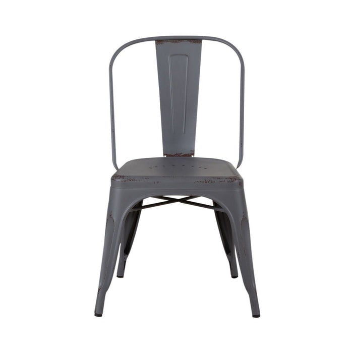 Liberty Furniture Vintage Series Bow Back Side Chair in Grey (Set of 2) image