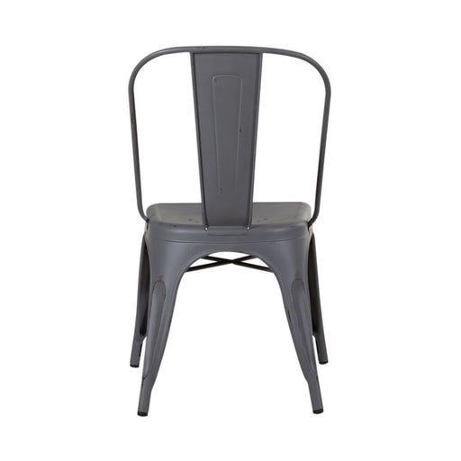Liberty Furniture Vintage Series Bow Back Side Chair in Grey (Set of 2) - Furniture 4 Less (Jacksonville, NC)