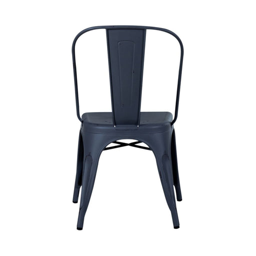 Liberty Furniture Vintage Series Bow Back Side Chair in Navy (Set of 2) - Furniture 4 Less (Jacksonville, NC)