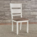 Liberty Furniture Brook Bay Slat Back Uph Side Chair (Set of 2) in Textured White - Furniture 4 Less (Jacksonville, NC)