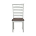 Liberty Furniture Brook Bay Uph Ladder Back Side Chair (Set of 2) in Textured White - Furniture 4 Less (Jacksonville, NC)