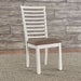 Liberty Furniture Brook Bay Uph Ladder Back Side Chair (Set of 2) in Textured White - Furniture 4 Less (Jacksonville, NC)