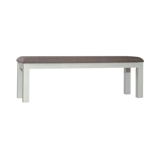 Brook Bay Uph Dining Bench in Textured White - Furniture 4 Less (Jacksonville, NC)