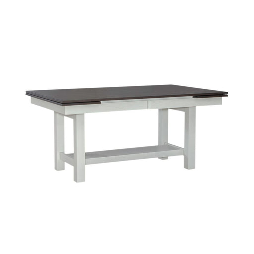 Liberty Furniture Brook Bay Trestle Table in Textured White 182-CD-TRS - Furniture 4 Less (Jacksonville, NC)