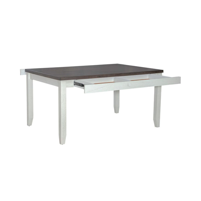 Liberty Furniture Brook Bay Rectangular Leg Table in Textured White 182-CD-RLS - Furniture 4 Less (Jacksonville, NC)
